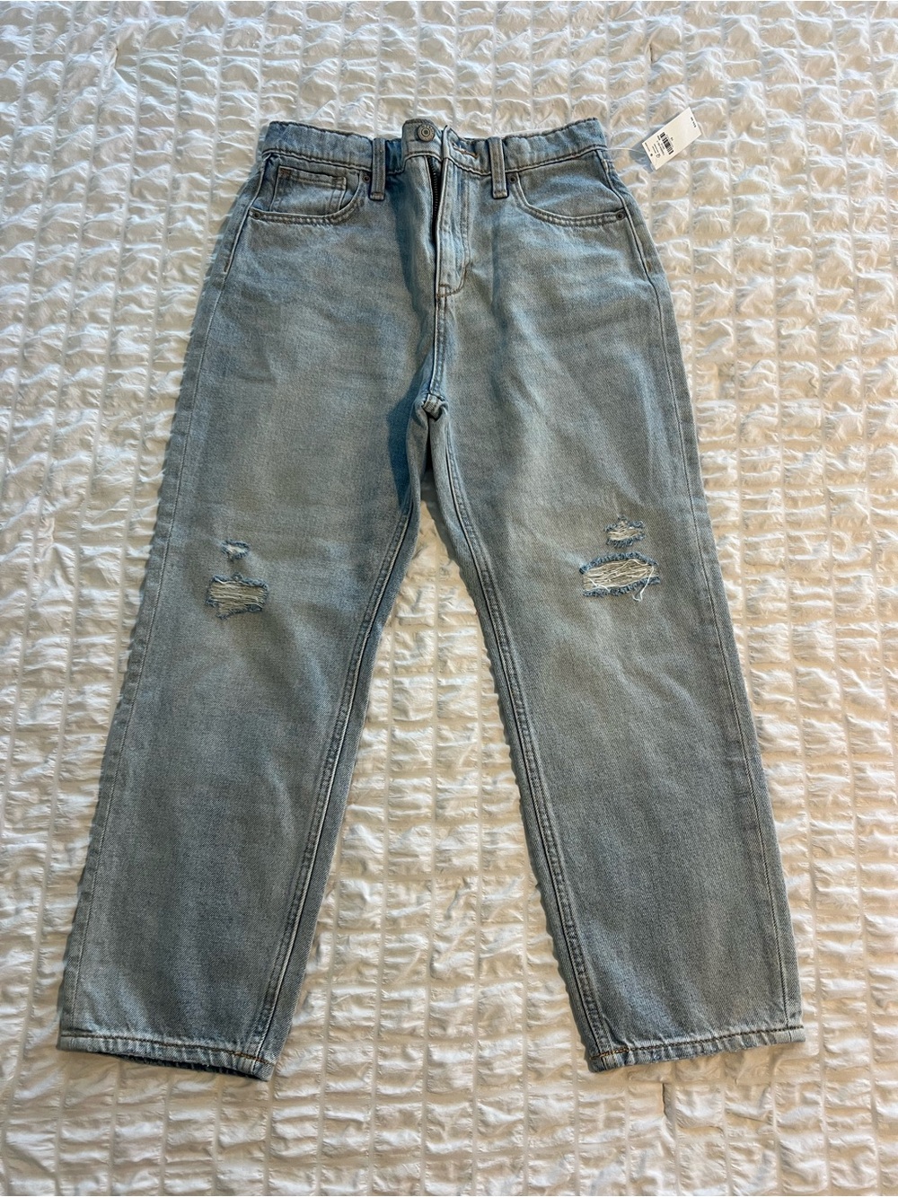 Old Navy Light Wash Ripped Kids Jeans